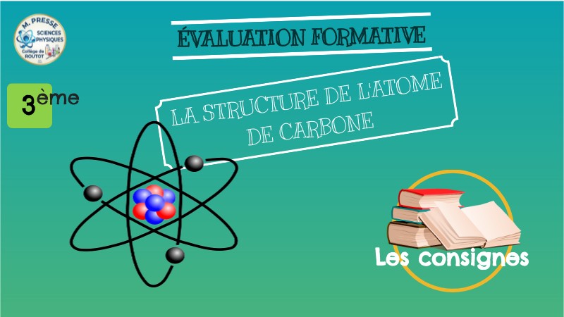 3ÈME_ MATIERE_ACTIVITÉ7_ eval formative la structure d'un atome | Genially