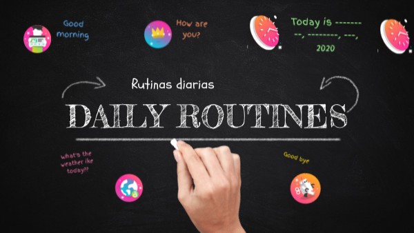 TeacherMaika Daily routines | Genially