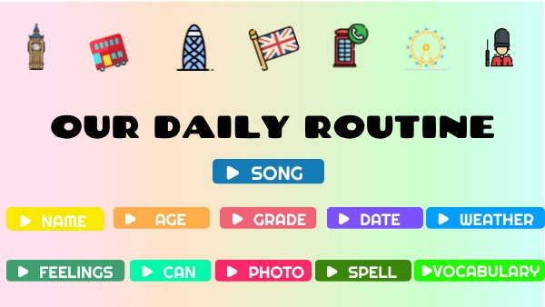 Our Daily Routine 2º | Genially