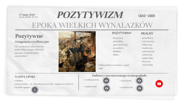 Pozytywizm - wprowadzenie | Genially