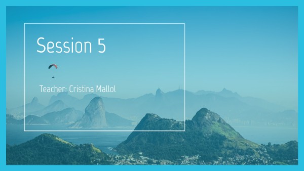 Oral workshop session5 | Genially