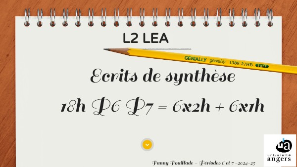 L2 Synthèse, Argumentation et Culture | Genially