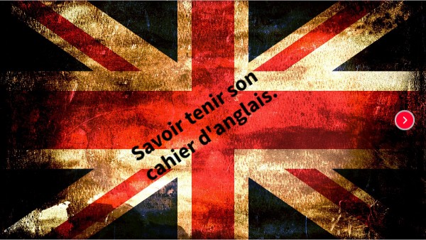 Savoir tenir son cahier d'anglais | Genially