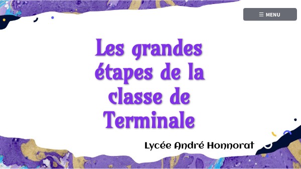 Terminale 2025/2026 | Genially