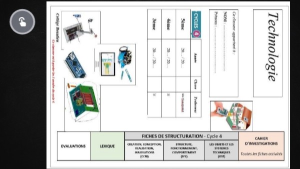 cours de technologie niveau 5 de Me Tamagnaud