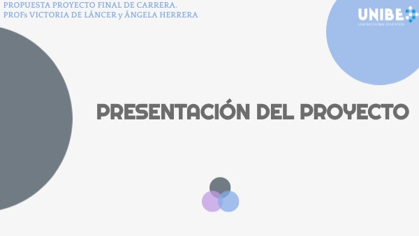 Semana 11. Presentación del Proyecto | Genially