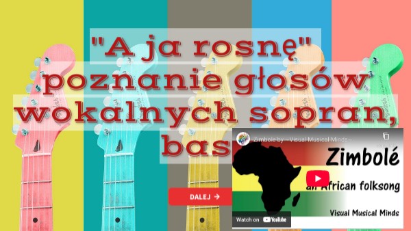 A ja rosne poznanie głosów wokalnych kl 2