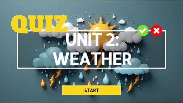UNIT 2: WEATHER | Genially