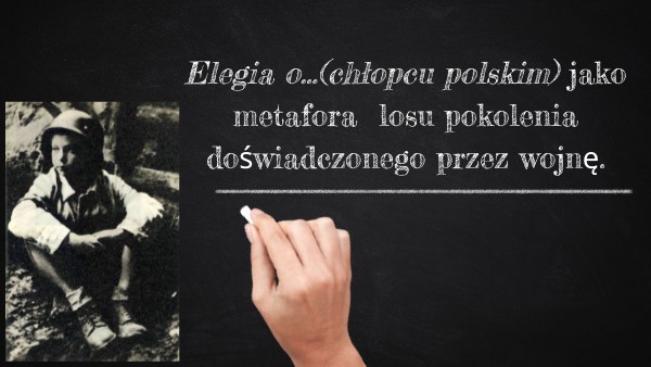 Elegia o...(chłopcu polskim) | Genially