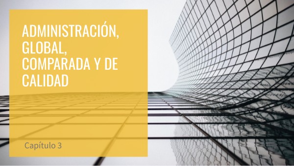 Capítulo 3 Administración | Genially