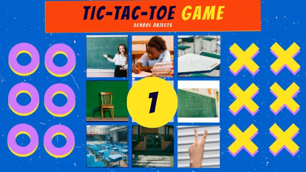 2° ANOS TIC-TAC-TOE school objects | Genially