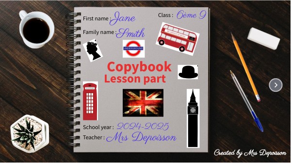 Page de garde 6ème | Genially