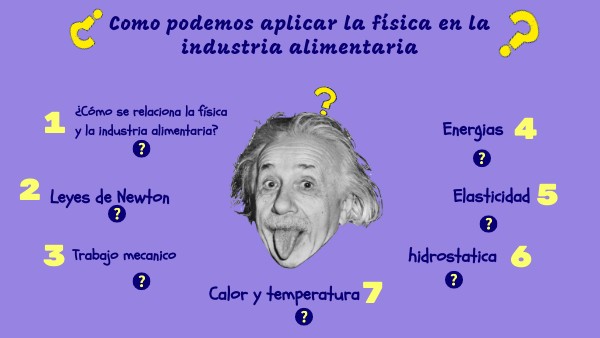 Fisica aplicada en la industria alimentaria | Genially