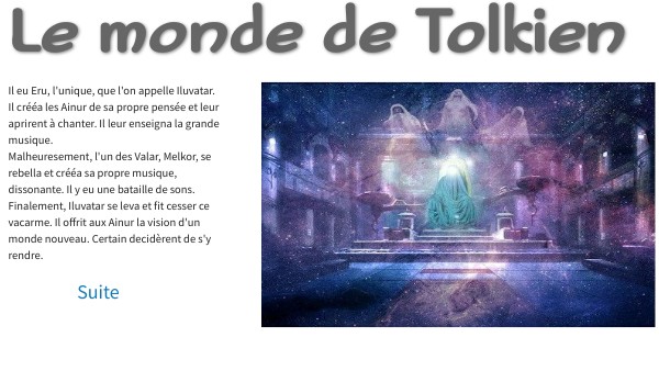 Le monde de Tolkien