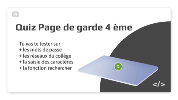 Page de garde 4 ème | Genially