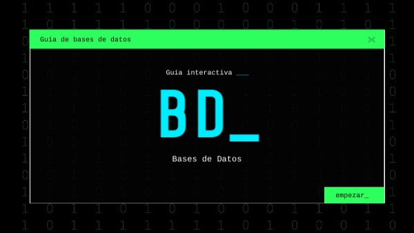 GUÍA Bases de datos | Genially