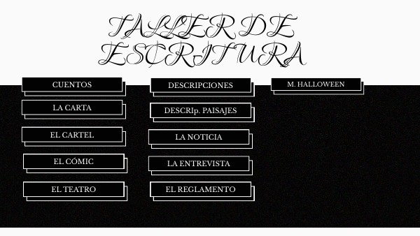 TALLER DE ESCRITURA | Genially