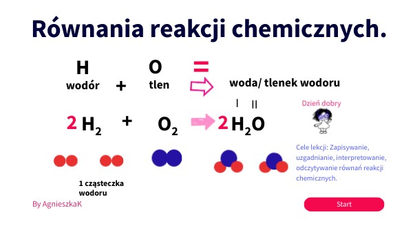 Ch7 Równania reakcji chemicznych | Genially