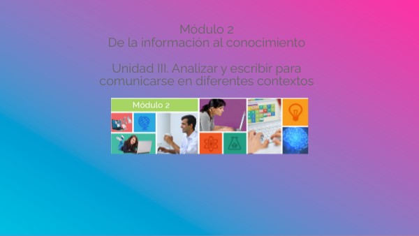 Módulo 2 Semana 3/1 | Genially