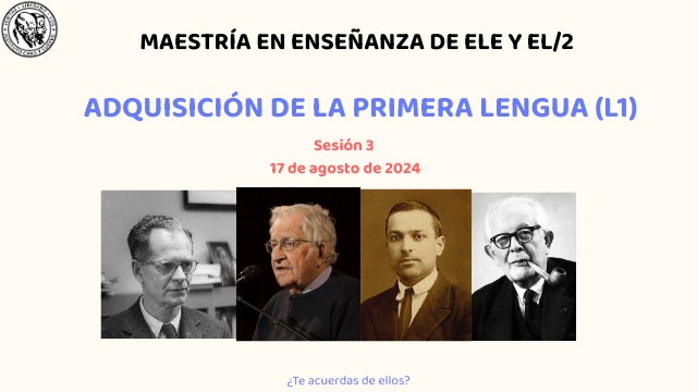 Sesión 3 adquisición de L1 | Genially