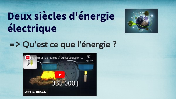 Deux siècles d'énergie électrique | Genially