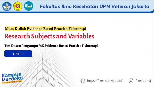 Pertemuan 6 - Research Subject and Variables | Genially