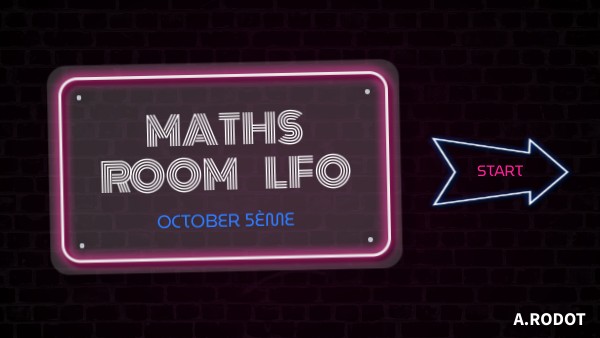 5è - escape game maths octobre | Genially