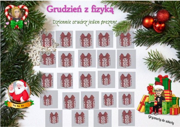 Kalendarz adwentowy - Grudzień z fizyką