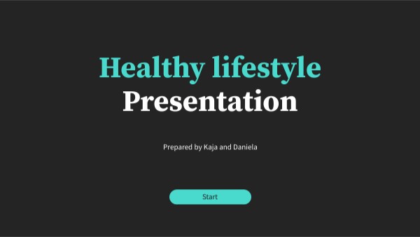 HEALTHY LIFESTYLE PRESENTATION | Genially