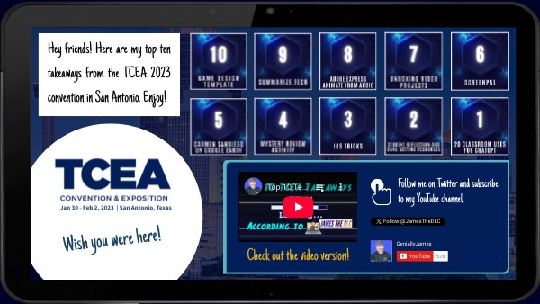 Top 10 List: Interactive Countdown Template