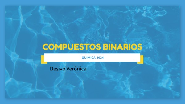 Compuestos Binarios | Genially