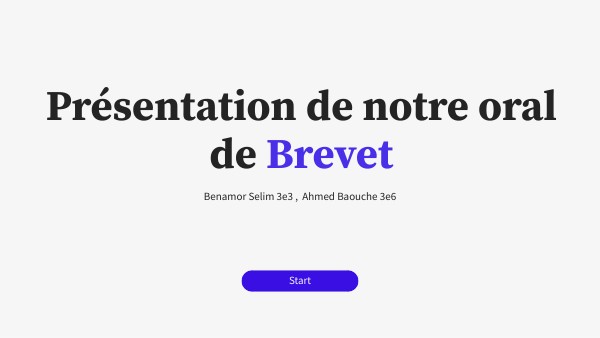 Orale de Brevet | Genially