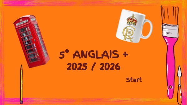 Page De Garde Anglais Cinquième