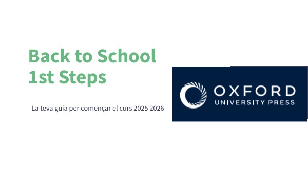 2025 - BACK TO SCHOOL 1st steps | Genially
