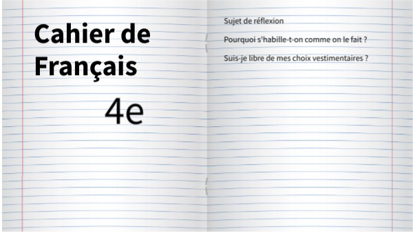 Cahier 4e | Genially