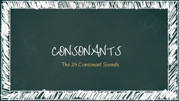 Consonants
