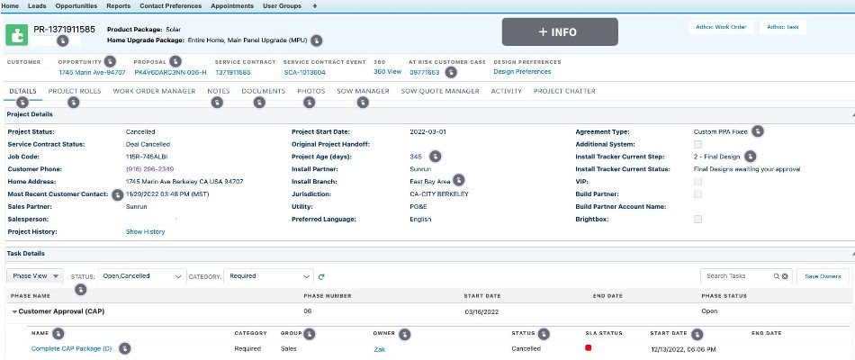 Project Page Walkthrough