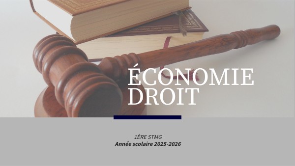 1ere économie droit