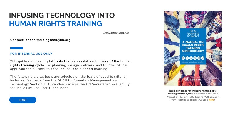 Infusing technology in the human rights training cycle | Genially
