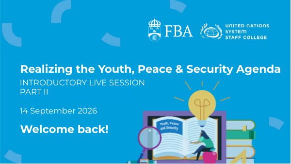 Live session 0_PartII - Realizing the Youth, Peace and Security Agenda