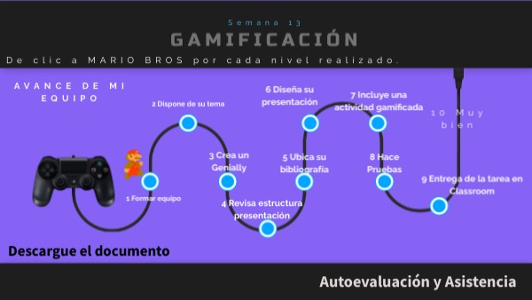 SEMANA 13 1 TAREA VIDEOJUEGO | Genially