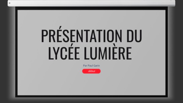 PROJECTION PRESENTATION