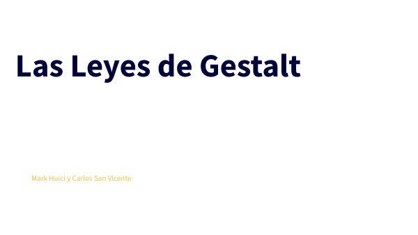 Leyes de Gestalt