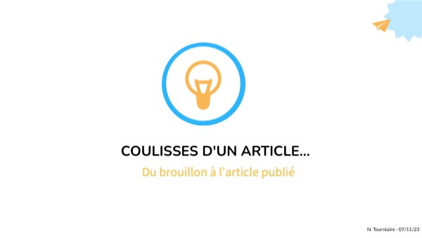 coulisse d'un article | Genially