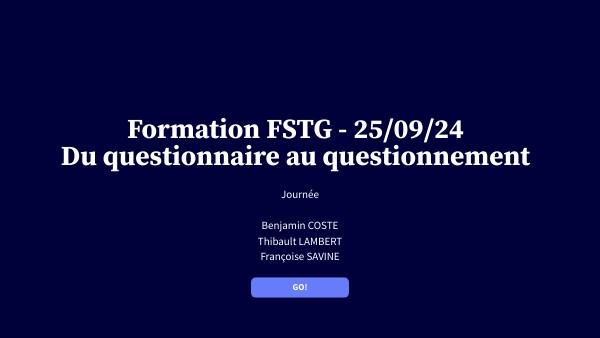 Formation FSTG - Ecriture