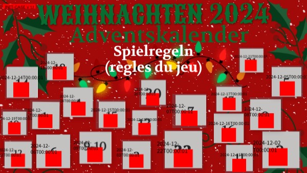 ADVENTSKALENDER 2024 | Genially