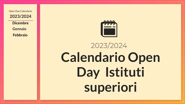 2023 open day calendar | Genially