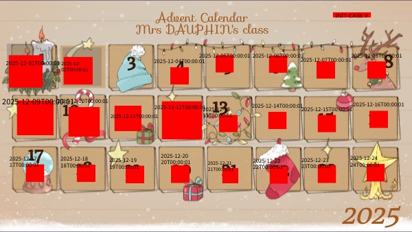 CHRISTMAS ADVENT CALENDAR | Genially