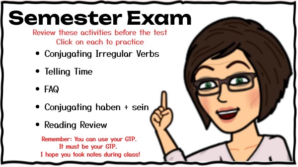 SEMESTER REVIEW ACTIVITES DECEMBER | Genially