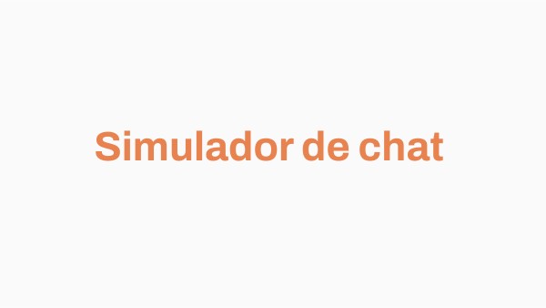 simulador chat | Genially